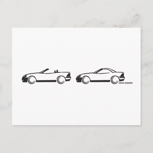 2つのSLK ポストカード (正面)