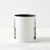 2つのTotempolesのビューWrangell, AK マグカップ (中央)