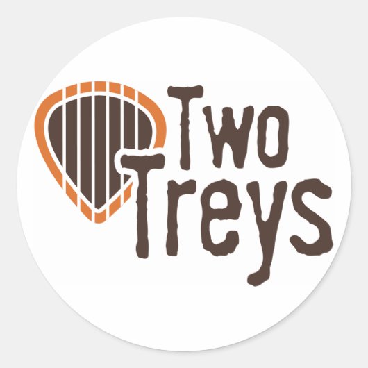 2つのTreys Circleシール ラウンドシール (正面)