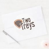 2つのTreys Circleシール ラウンドシール (封筒)