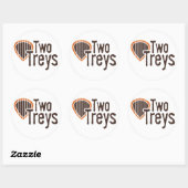 2つのTreys Circleシール ラウンドシール (シート)