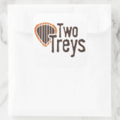 2つのTreys Squareステッカー スクエアシール (バッグ)