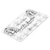 2つのTuxedo新郎ゲイ結婚式の日付を保存 マグネット (左側)