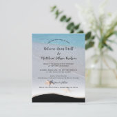 2つのUs/海ラブスターフィッシュビーチ結婚式招待状 招待状 (スタンド正面)