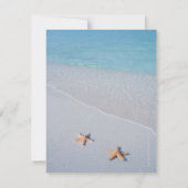 2つのUs/海ラブスターフィッシュビーチ結婚式招待状 招待状 (裏面)