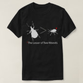 2つのweevils 1の小さい方 tシャツ (デザイン正面)