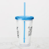 2つはおもしろいなベビーの鮫お父さんの鮫と味方しました アクリルタンブラー (右)