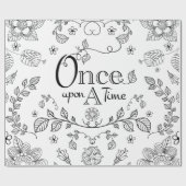 2つはギフト用包装紙に昔々ある調子を与えました ラッピングペーパー (フラット)