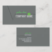 2つはミニマルな名刺味方しました 名刺 (正面/裏面)