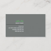 2つはミニマルな名刺味方しました 名刺 (裏面)