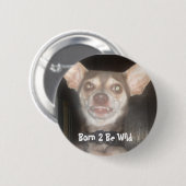 2つをあります野生が生まれて下さい 缶バッジ (正面&裏面)