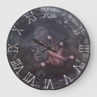 2つをよく望みます(水) ラージ壁時計