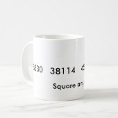 2つを平方して下さい コーヒーマグカップ (正面左)