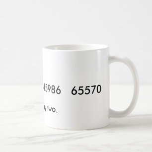 2つを平方して下さい コーヒーマグカップ