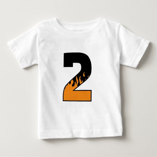 2つを炎にあてること ベビーTシャツ (正面)