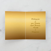 2つを絵を描いている中国のなオンドリの新年2017の日本語 シーズンカード (内部)