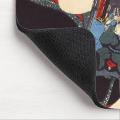 2つを読んでいる日本のな女性 マウスパッド (コーナー)