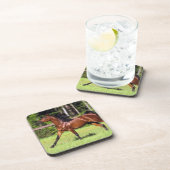 2つを走っているアラビアの馬 コースター (右側)