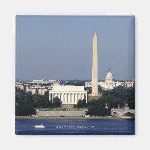 2つを造る米国の国会議事堂とのWashington D.C.のスカイライン マグネット