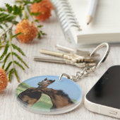 2つを遊んでいる子馬 キーホルダー (正面右)