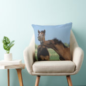 2つを遊んでいる子馬 クッション (椅子)