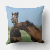 2つを遊んでいる子馬 クッション (裏面)