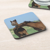 2つを遊んでいる子馬 コースター (左側)