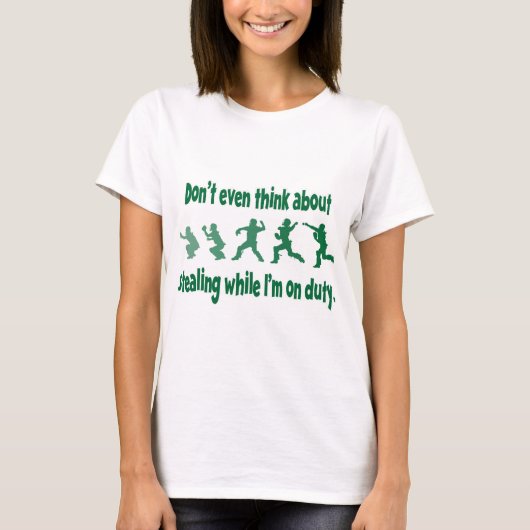 2つを、緑盗まないで下さい Tシャツ (正面)