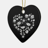 2つをlove セラミックオーナメント (左)