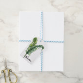 2つエレガントのパ葉メロトロピカルアロハ結婚ズ ギフトタグ (より糸付き)