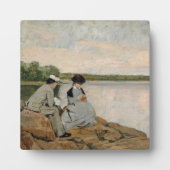 2つオンビーチ、Arvid Liljelund フォトプラーク (正面)