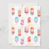 2つクールのカラフル第2の誕生日パーティー 招待状 (裏面)