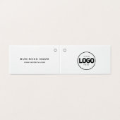 2つモダンのホワイトアパレルのロゴ価格つるラベル (外部フラット)