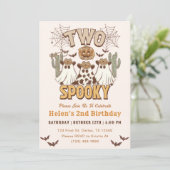 2つ不気味の2つの誕生日ウェスタンパーティー 招待状 (スタンド正面)