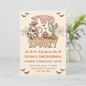 2つ不気味の2つの誕生日ウェスタンパーティー 招待状 (スタンド正面)