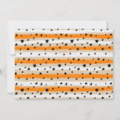 2つ不気味!ハロウィーン2回目の誕生日の写真 招待状 (裏面)