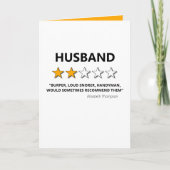 2つ星レビュー |バおもしろいレンティネス夫 シーズンカード (正面)