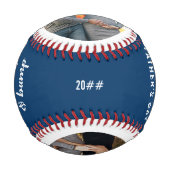 2つ最高のの写真ファースト父の日ブルー 野球ボール (正面)