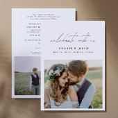 2つ祝の写真のウェディングレセプションと 案内状