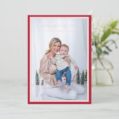 2つ縁どのシンプル写真モダンバレンタイン シーズンカード (スタンド正面)
