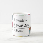2つTeach 2 Touchの生命4です コーヒーマグカップ (中央)