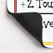 2つTeach 2 Touchの生命4です マウスパッド (コーナー)