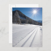 2で準備された新し走いクロスカントリースキー ポストカード (正面/裏面)