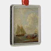 2に乗客を連れて行くWherryはPacを固定しました メタルオーナメント (右)