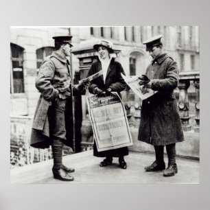 2に新聞を販売しているSuffragette ポスター