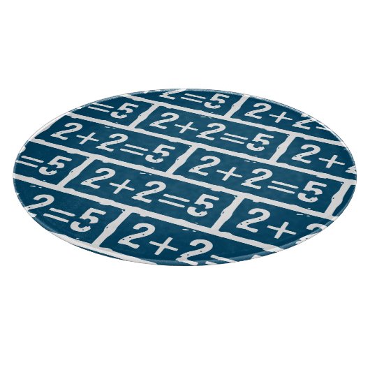 2に2を加えると5になる カッティングボード (角)