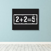 2に2を加えると5になる キャンバスプリント (インサイチュ (ウッドフロア))