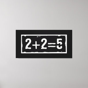 2に2を加えると5になる キャンバスプリント