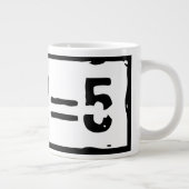 2に2を加えると5になる ジャンボコーヒーマグカップ (右)