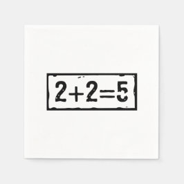 2に2を加えると5になる スタンダードカクテルナプキン
